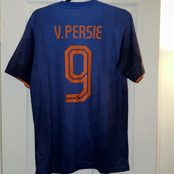 V. PERSIE BLUE SOCCER JERSEY - Picture 6 of 6